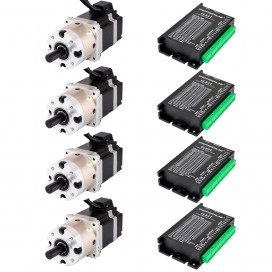 KIT 4 EJES Servomotor NEMA 23 con caja reductora
