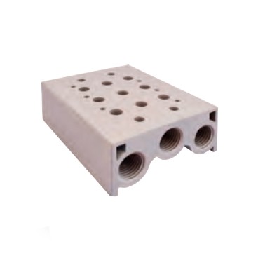 Manifold para micro-válvulas 5/2
