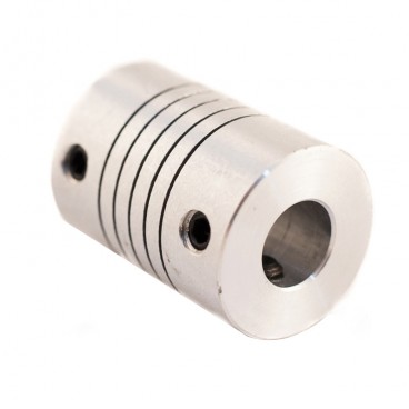 Acople flexible en aluminio 6.35 x 10 mm.