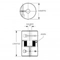 Acople flexible en aluminio 5 x 8 mm.